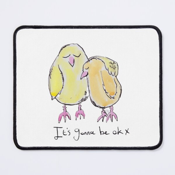Item preview, Chick comforting his friend designed and sold by Inky Fingers Illustrations.