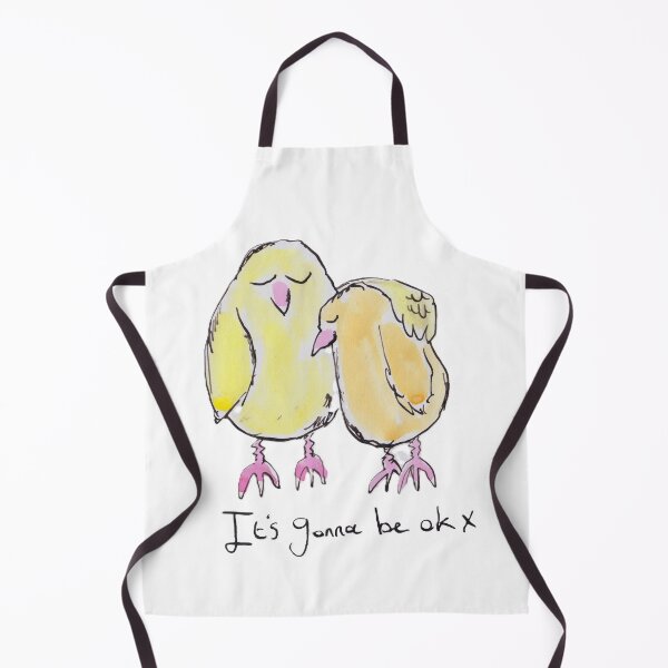 Item preview, Chick comforting his friend designed and sold by Inky Fingers Illustrations.