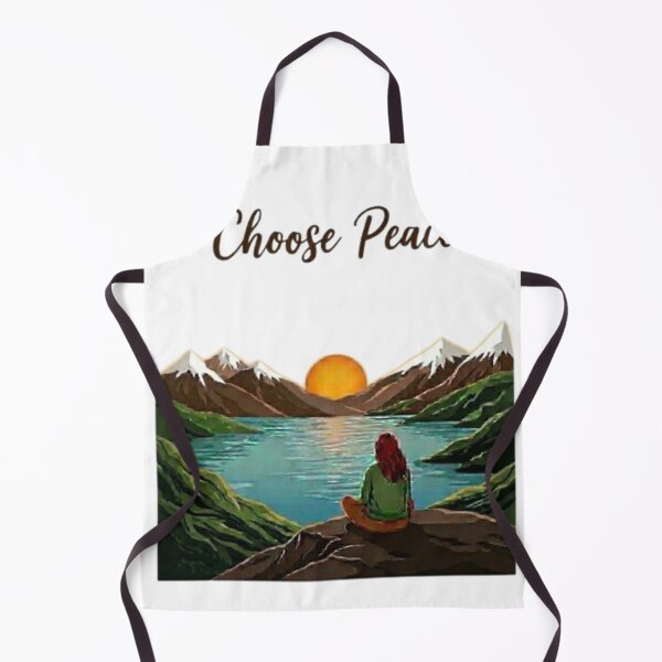 Item preview, Choose Peace : Peaceful Mountain Lake Meditation designed and sold by Northern Glow Art.