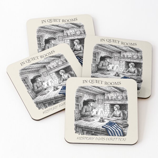 Item preview, In Quiet Rooms History Was Written - Historical Colonial Engraving designed and sold by legacylivingshop.