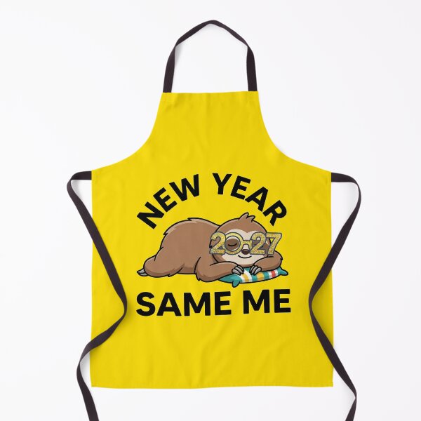 Item preview, New Year Same Me 2027 Funny Sloth Glitter Sticker designed and sold by Mr-wow.
