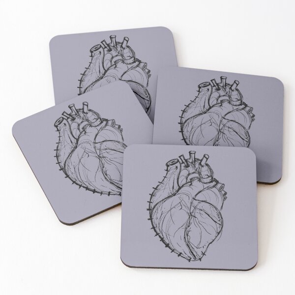Item preview, Stiched Together | Gothic Ink Anatomical Heart Sketch designed and sold by Combat the Apathy.