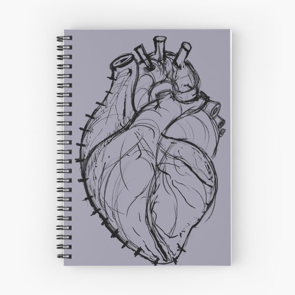 Item preview, Stiched Together | Gothic Ink Anatomical Heart Sketch designed and sold by Combat the Apathy.