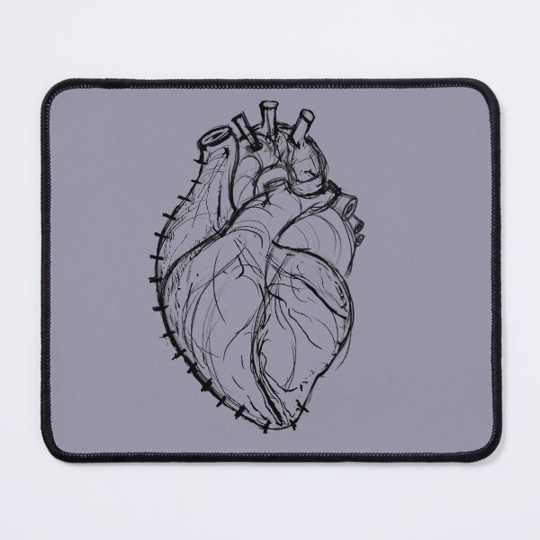 Item preview, Stiched Together | Gothic Ink Anatomical Heart Sketch designed and sold by Combat the Apathy.