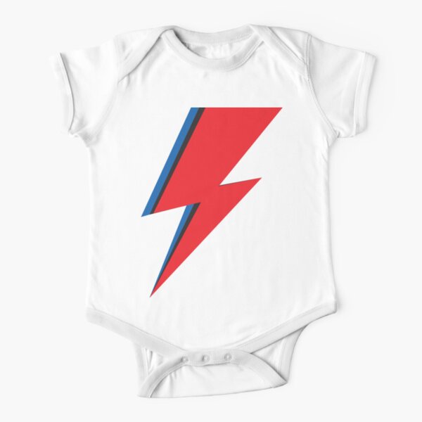 Lightning bolt, fashion glam rock lovers gift Short Sleeve Baby One-Piece