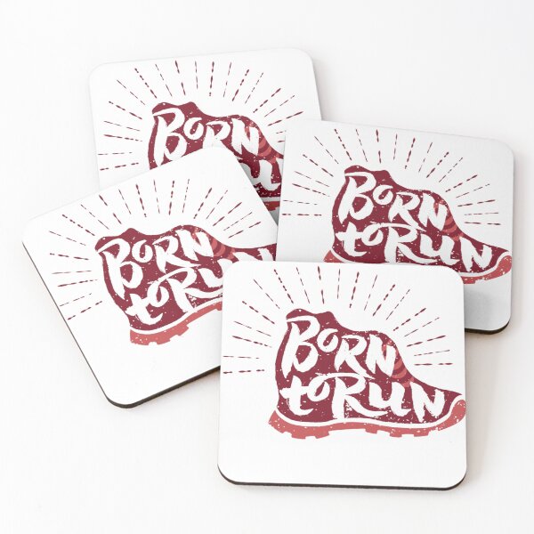 Item preview, Born to Run Distressed Running Shoe Runner designed and sold by Gravelpeak Co..