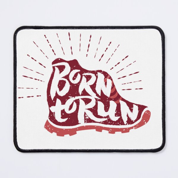 Item preview, Born to Run Distressed Running Shoe Runner designed and sold by Gravelpeak Co..