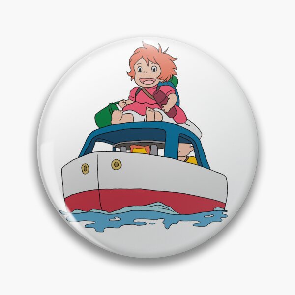 Item preview, Ponyo Cute Boat Illustration designed and sold by Iska-Designs.