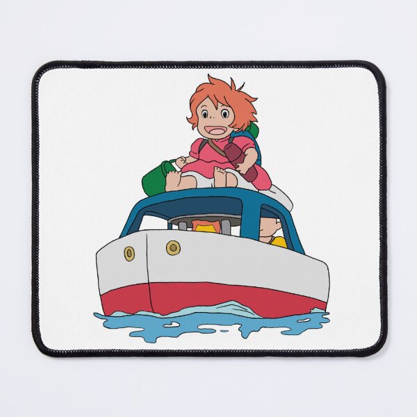Item preview, Ponyo Cute Boat Illustration designed and sold by Iska-Designs.