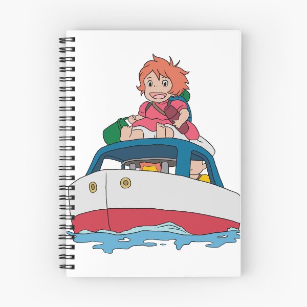 Item preview, Ponyo Cute Boat Illustration designed and sold by Iska-Designs.