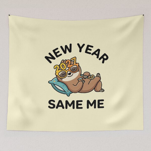 Item preview, New Year Same Me 2027 Sarcastic Lazy Sloth Shirt designed and sold by Mr-wow.