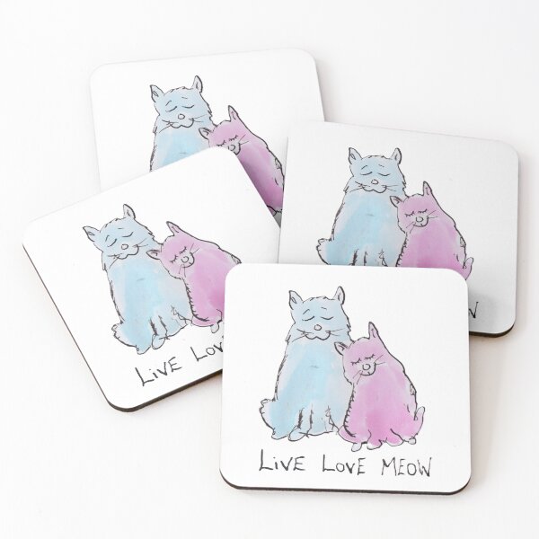 Item preview, Cats in love designed and sold by Inky Fingers Illustrations.