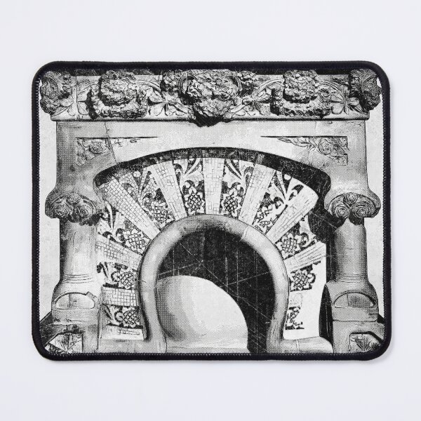 Item preview, Gothic Revival Fireplace Sculptural Relief Robed Figure Dark designed and sold by Ghoul Enterprises.