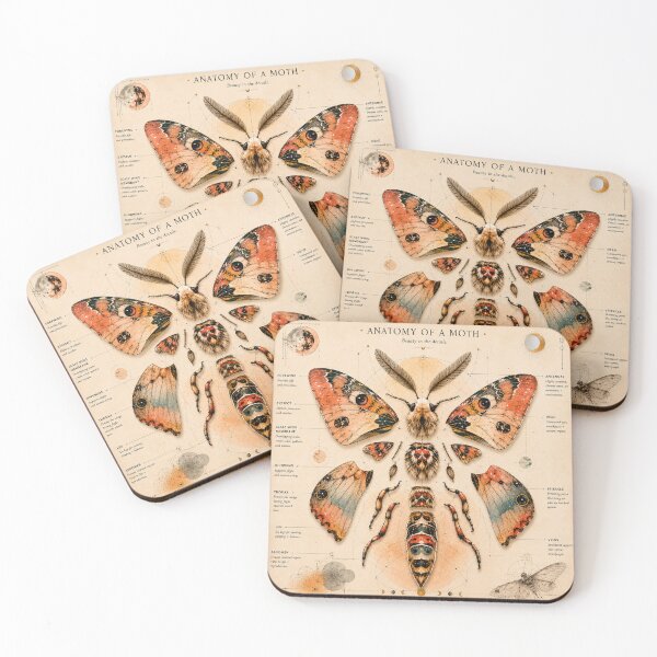 Item preview, Anatomy Of A Moth designed and sold by Printed Path Designs.