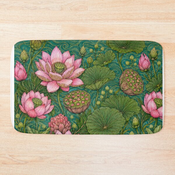 Item preview, Welcome Thailand Lotus Garden – Cute Thai Travel Floral Pattern designed and sold by Beeform.