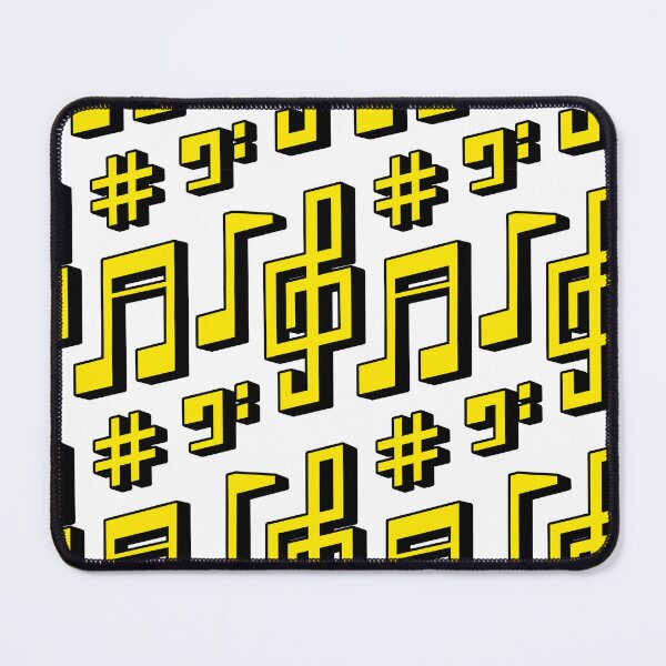 Item preview, Blocky Angular Music Notes Pattern designed and sold by PILANTROP.