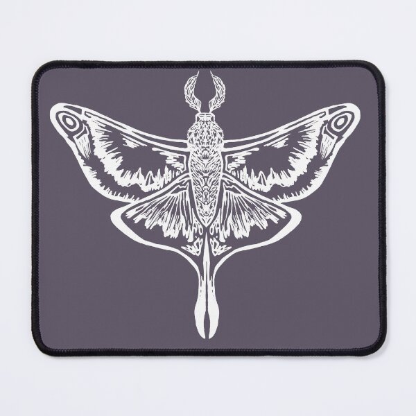 Item preview, White Ink Moth Sketch | Gothic Nature Illustration designed and sold by Combat the Apathy.