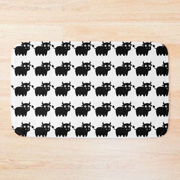 Item preview, Cute Black Bull Sticker - Kawaii Chibi Ox Silhouette Print Minimalist Farmhouse Calf White Background Nursery Wall Art Zodiac Gift designed and sold by BestChoiceService.