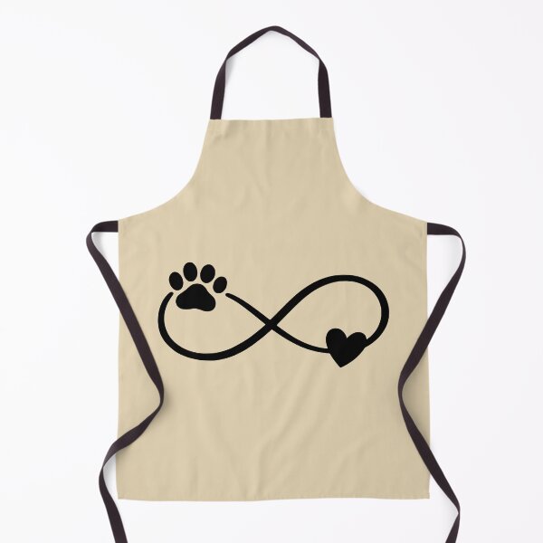 Item preview, Black Infinity Paw Print Heart designed and sold by Corvoria.