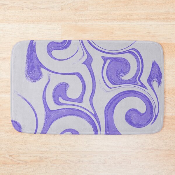 Item preview, Abstract Violet Swirls - Pastel Purple Liquid Marble Fluid Pattern designed and sold by CaramelCo.