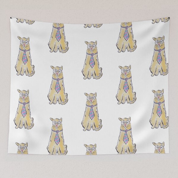 Item preview, Cat wearing glasses and a tie designed and sold by Inky Fingers Illustrations.