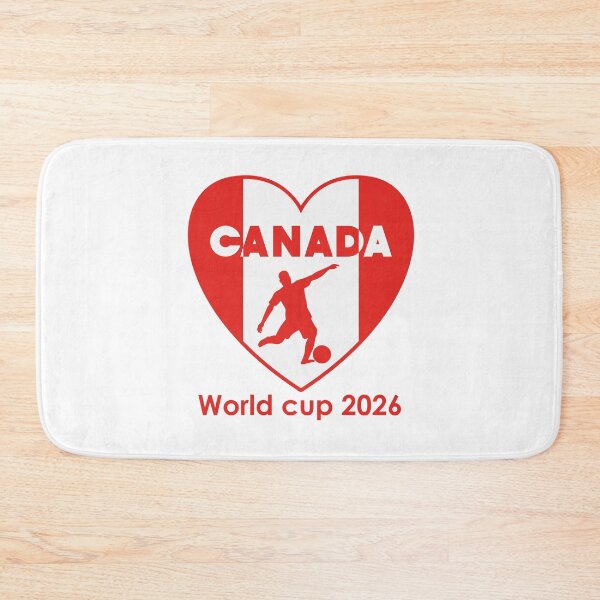 Item preview, Canadá Fútbol Corazón Bandera Silueta Mundial 2026 designed and sold by topprinting.