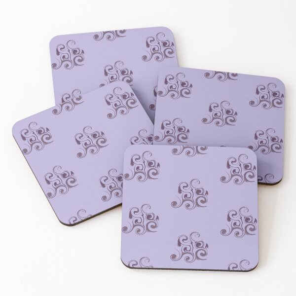 Item preview, Abstract Lavender Swirls - Muted Purple Liquid Marble Pattern designed and sold by CaramelCo.