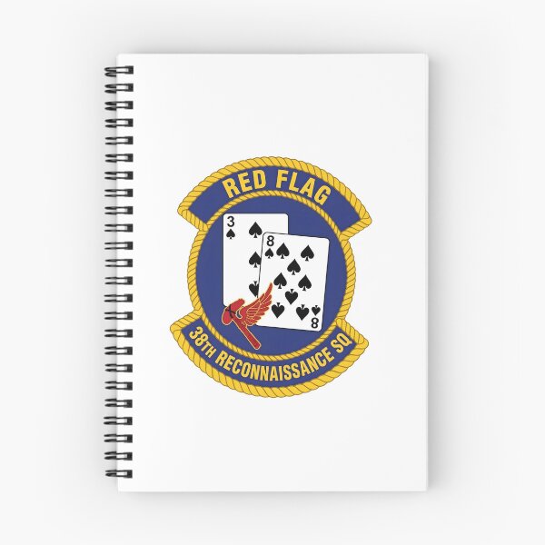 Item preview, US Air Force 38th Reconnaissance Squadron "Red Flag" Insignia designed and sold by CharlieDesings.