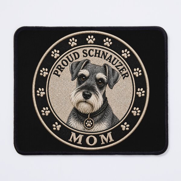 Item preview, Proud Schnauzer Mom - Cute Schnauzer Dog Lover Gift designed and sold by MidNiteFB.