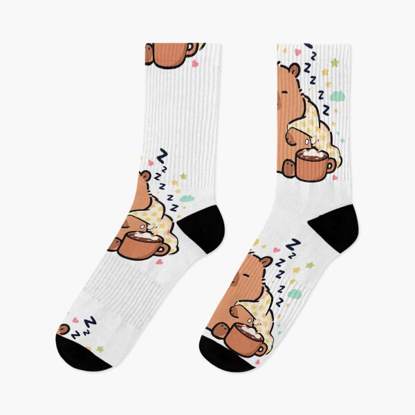 Item preview, Sleepy Capybara Kawaii Cozy Night Illustration designed and sold by Sovira Studio .