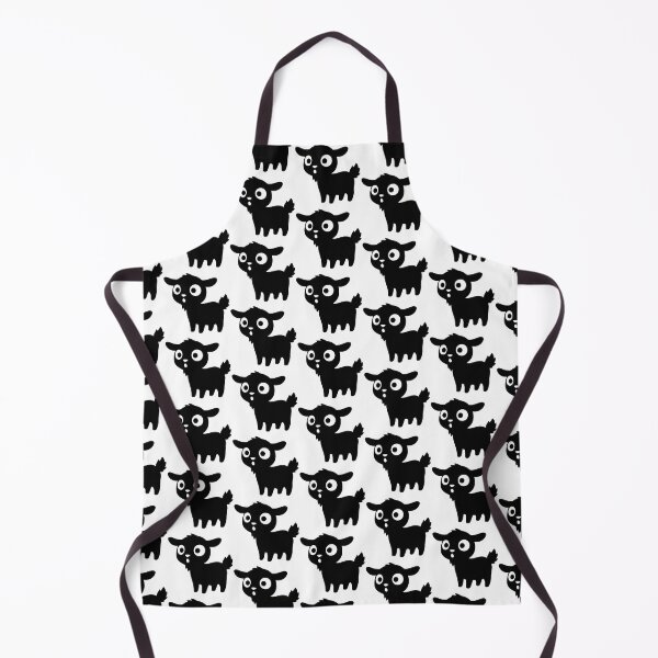 Item preview, Cute Baby Goat Sticker - Kawaii Chibi Lamb Silhouette Print Minimalist White Outline Farmhouse Kid Black Background Nursery Wall Art designed and sold by BestChoiceService.