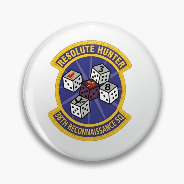 Item preview, US Air Force 38th Reconnaissance Squadron "Resolute Hunter" Insignia designed and sold by CharlieDesings.
