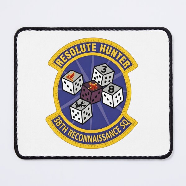 Item preview, US Air Force 38th Reconnaissance Squadron "Resolute Hunter" Insignia designed and sold by CharlieDesings.