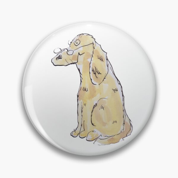 Item preview, Brown dog wearing glasses designed and sold by Inky Fingers Illustrations.