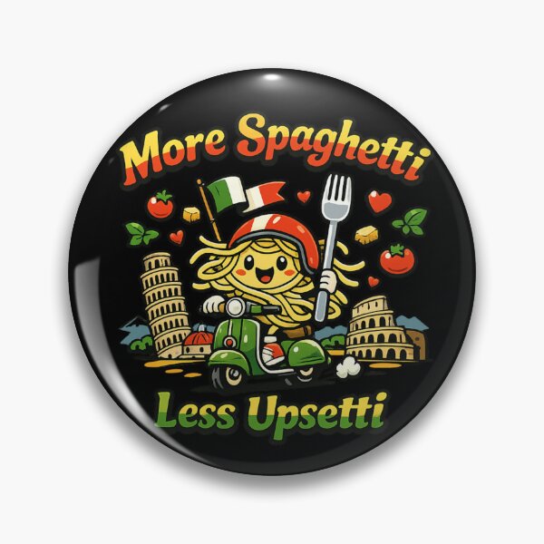 Item preview, More spaghetti less upsetti pasta riding around Italy designed and sold by HiPatti.
