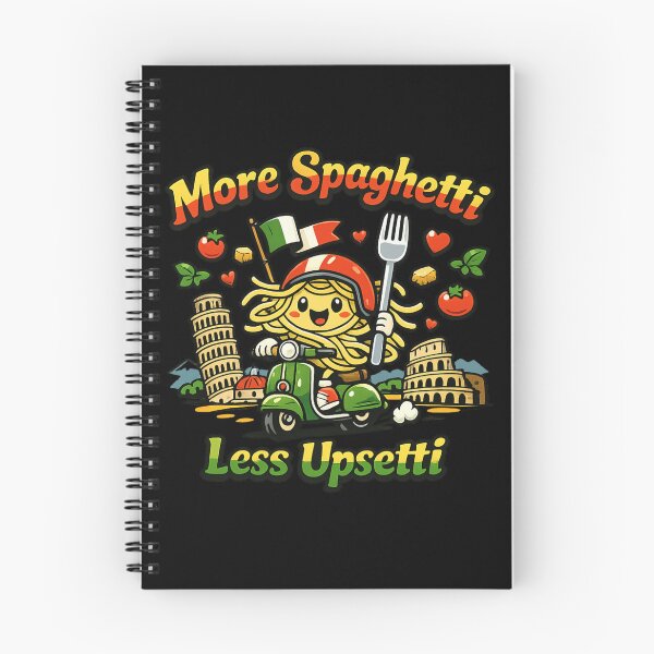 Item preview, More spaghetti less upsetti pasta riding around Italy designed and sold by HiPatti.