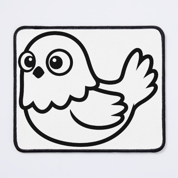 Item preview, Cute Confused Chicken Sticker - Kawaii Chibi Silly Hen Print Minimalist Bold Outline Funny Chick Nursery Wall Art designed and sold by BestChoiceService.