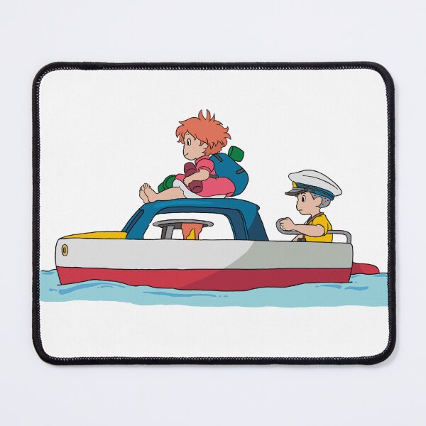 Item preview, Ponyo Sosuke Cute Boat Illustration designed and sold by Iska-Designs.
