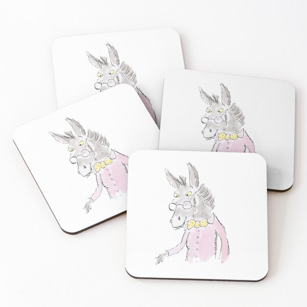 Item preview, Donkey wearing glasses and a bow tie designed and sold by Inky Fingers Illustrations.