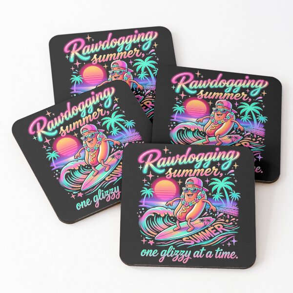 Item preview,  Rawdogging Summer One Glizzy At A Time Funny Hot Dog Surfing Beach Vibes Tee designed and sold by graphixpolash.