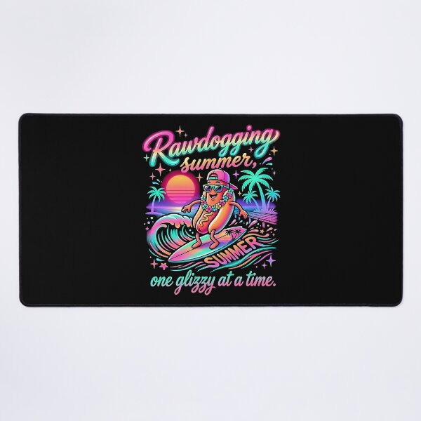 Item preview,  Rawdogging Summer One Glizzy At A Time Funny Hot Dog Surfing Beach Vibes Tee designed and sold by graphixpolash.