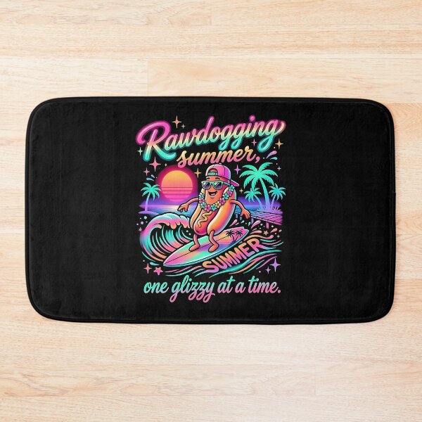 Item preview,  Rawdogging Summer One Glizzy At A Time Funny Hot Dog Surfing Beach Vibes Tee designed and sold by graphixpolash.