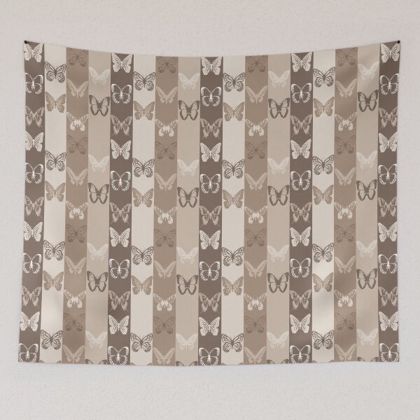 Item preview, Neutral Colour Palette Butterfly Stripes designed and sold by PatternTitan.