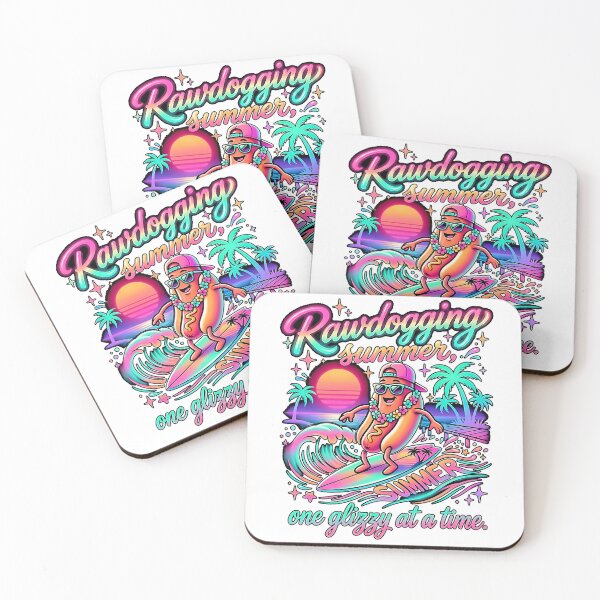 Item preview, Rawdogging Summer One Glizzy At A Time Funny Hot Dog Surfing Beach Vibes Tee designed and sold by graphixpolash.