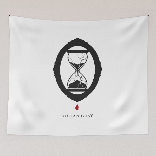 Item preview, Dorian Gray Hourglass Mirror Silhouette Gothic Line Art designed and sold by Fenay Designs.