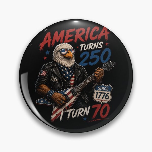 Item preview, America Turns 250 Turn 70 – Funny Patriotic 70th Birthday designed and sold by GibasVisuals.