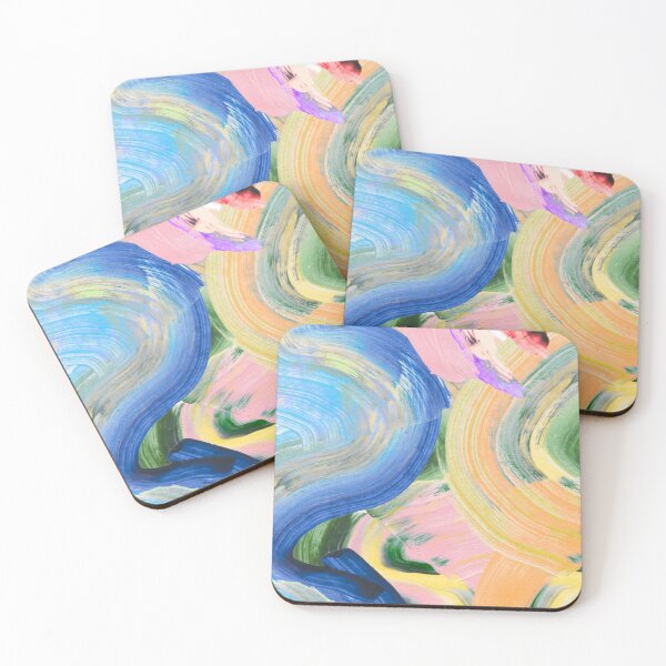 Item preview, Colorful Abstract Oil Paint Strokes Pastel Fine Art Aesthetic designed and sold by Rhodes Shop.