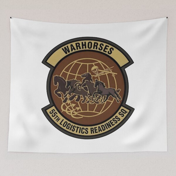 Item preview, US Air Force 55th Logistics Readiness Squadron "Warhorses" Insignia designed and sold by CharlieDesings.