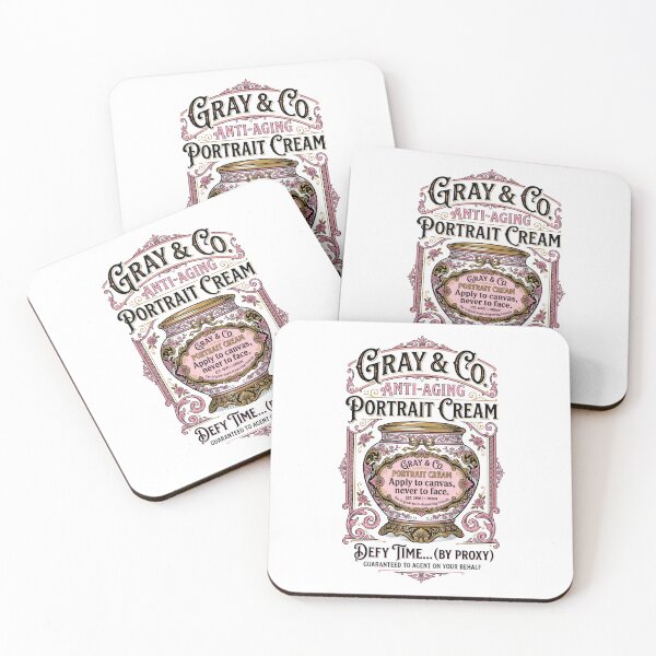 Item preview, Anti Aging Portrait Cream Dorian Gray Satirical Beauty Label designed and sold by Fenay Designs.