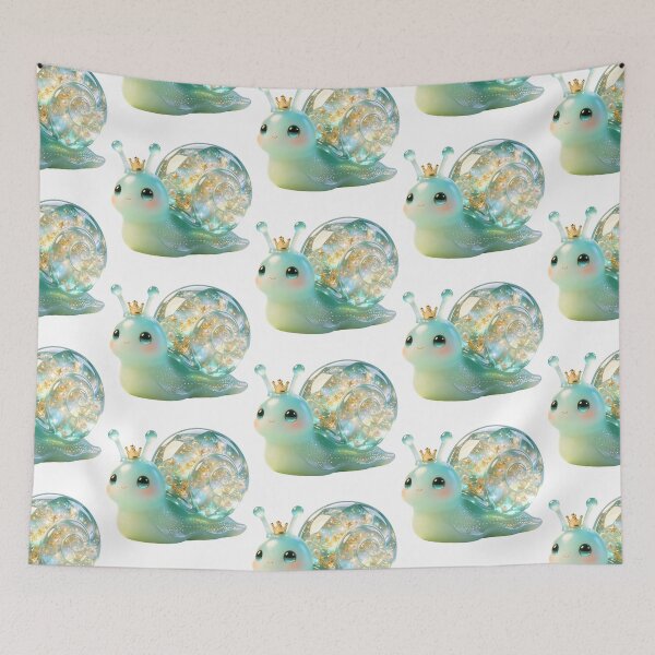 Item preview, Emerald Snail - Kawaii Lucky Golden Star Crystal designed and sold by ABYSSLAB.